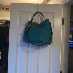 Teal and brown bag!